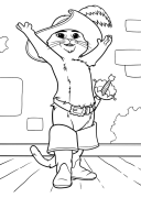 Кіт у чоботях Онлайн -забарвлення